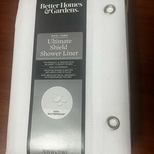 Better Homes And Gardens Ultimate Shield White Shower Liner
